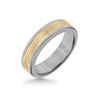 Triton Tungsten Carbide and 14K Gold Wedding Band Ring