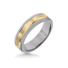 Triton Tungsten Carbide and 14K Gold Wedding Band Ring