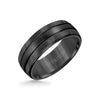 8MM Tungsten Carbide Ring - Bright Finish and Edge