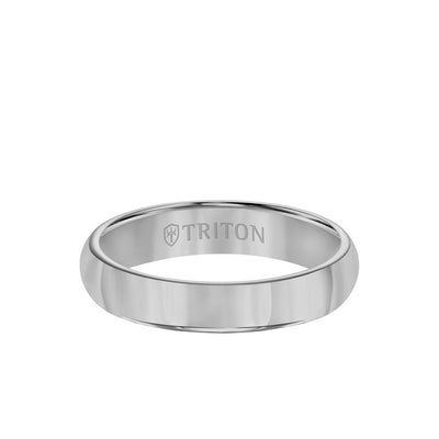 4MM Tungsten Carbide Ring - Bright Finish and Flat Edge