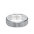7MM Tungsten Carbide Ring - Satin Finish and Bevel Edge
