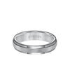 5MM Tungsten Carbide Ring - Satin Center and Step Edge