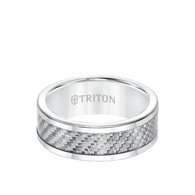 8MM Tungsten and Carbon Fiber Ring
