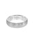6MM Tungsten Carbide Ring - Crystalline Finish and Rolled Edge