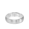 6MM Tungsten Carbide Ring - Satin Finish and Rolled Edge