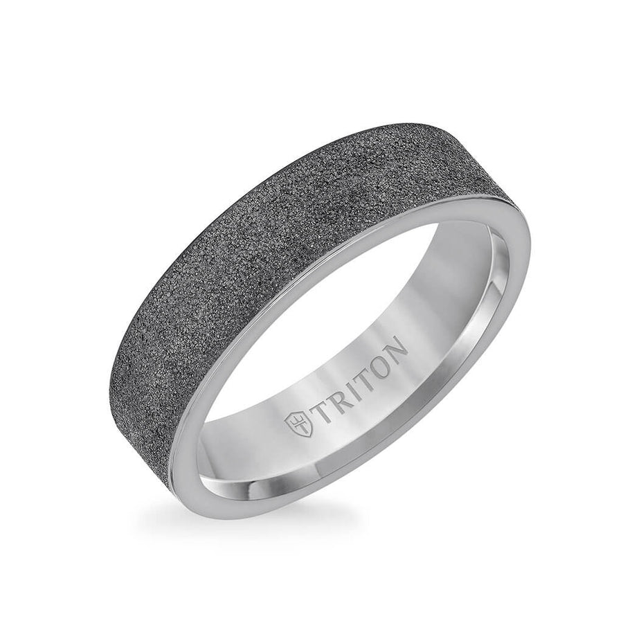 6 MM Tantalum Ring – Sandblasted Finish and Flat Edge