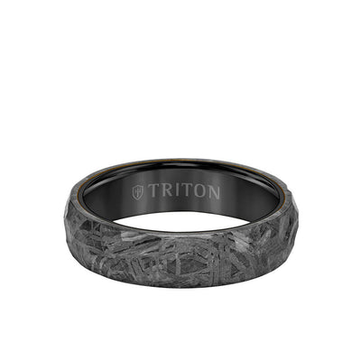 Authentic Meteorite Ring Custom Meteorite Wedding Ring With Certificate -  Etsy
