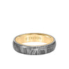 5MM Meteorite + 14K Gold Ring - Dome Edge to Edge with 14K Gold Interior