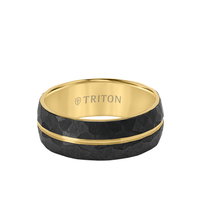 8MM Titanium Ring with Brushed Finish