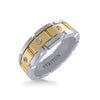 7MM 14K Gold Eternity Diamond Ring - T-Link Design