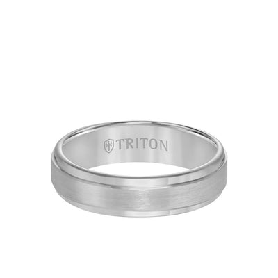 6MM Grey Tungsten Carbide Men's Ring