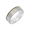 7MM Tungsten Carbide Ring with Crystalline Finish