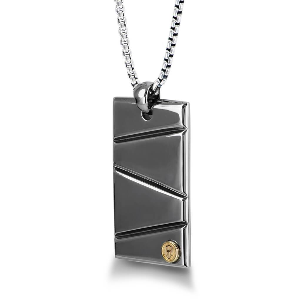 Elect The Dead - Dog Tag - Pure Silver Pendant Dipped In 18K